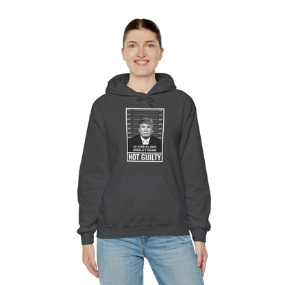 Donald Trump Police Mugshot Not Guilty President Legend 45 47 Hoodie For Men Women Hoodie