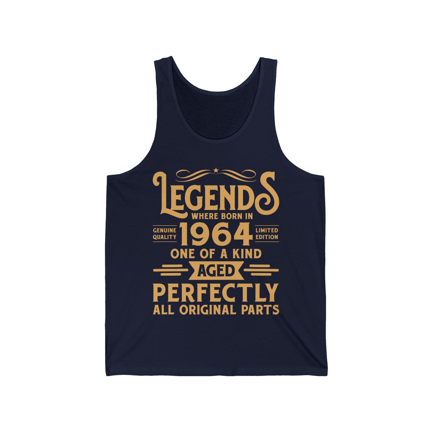 60th Birthday Tee 60 Years Old Vintage Legends Funny Born in 1964 Tank Top for Men Women