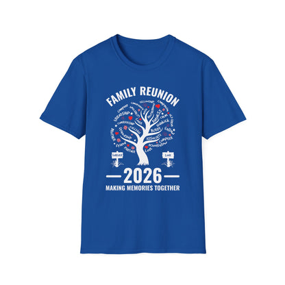 Making Memories Family Matching Group Family Reunion 2026 T-Shirt For Men Women