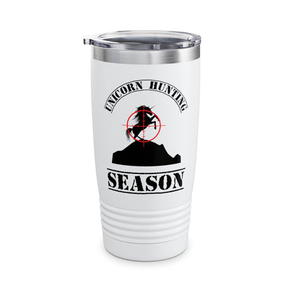 Funny Unicorn Hunting Season Inquire Within Hunting Tumbler Men Women