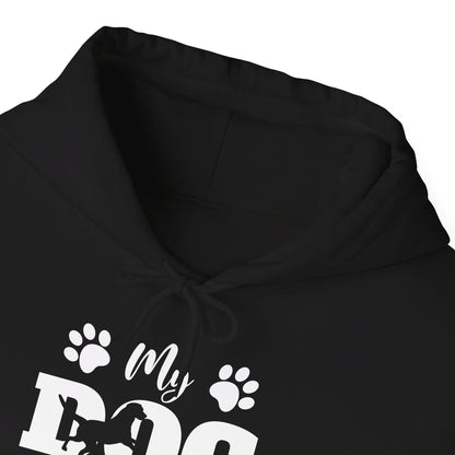 Funny My Dog is My Valentine Dog Lovers Hoodie For Men Women Hoodie