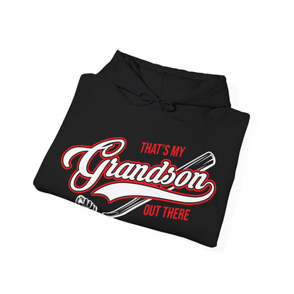 Thats My Grandson Out There Baseball Grandma Mothers Day Fathers Day Hoodie