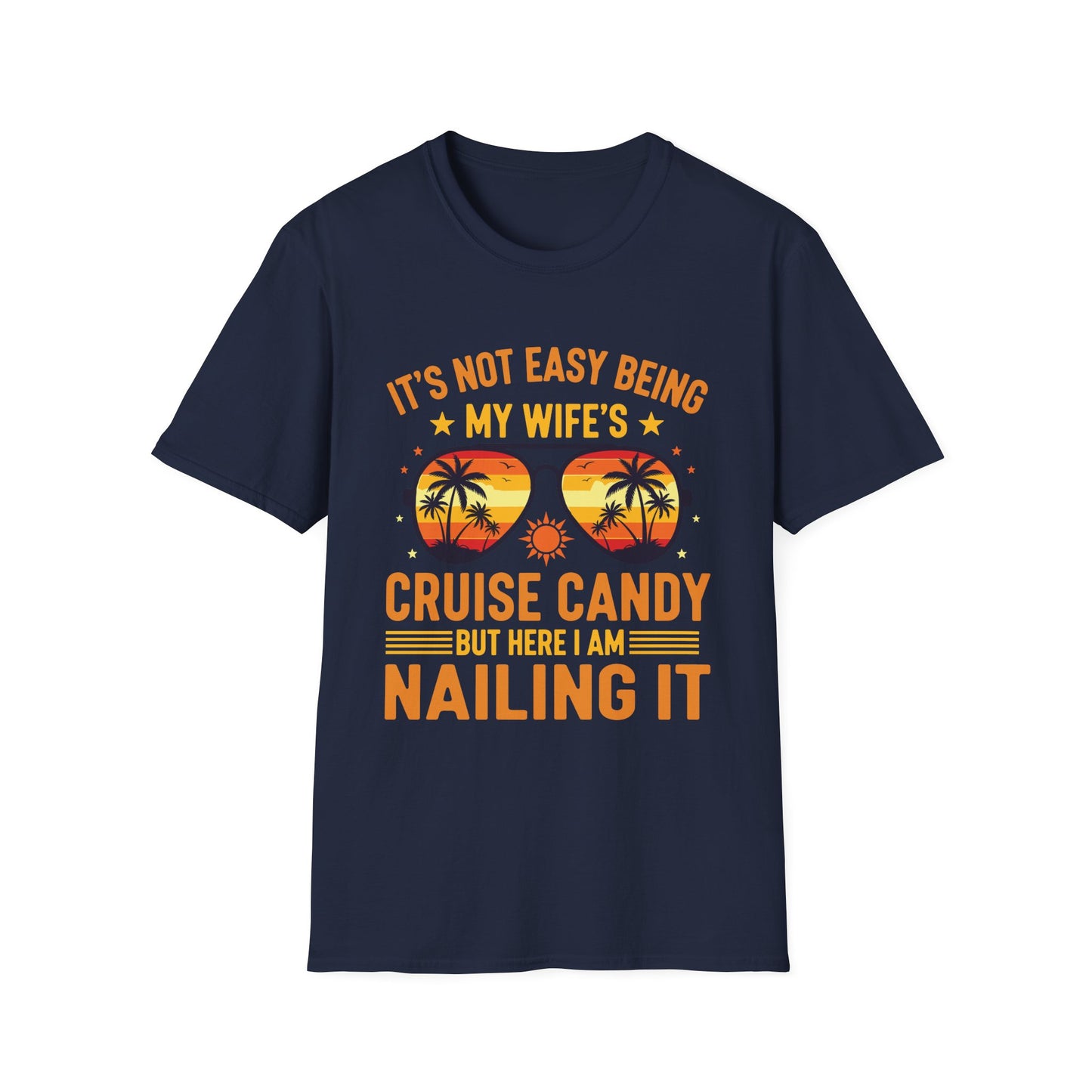 Matching Couples Cruise Men Candy Husband and Wife Cruise T-Shirt