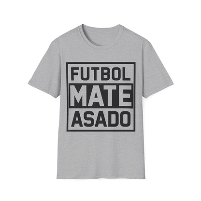 Futbol Mate Asado Argentina Argentinian Flag Pride Vintage T-Shirt For Men Women T-Shirt