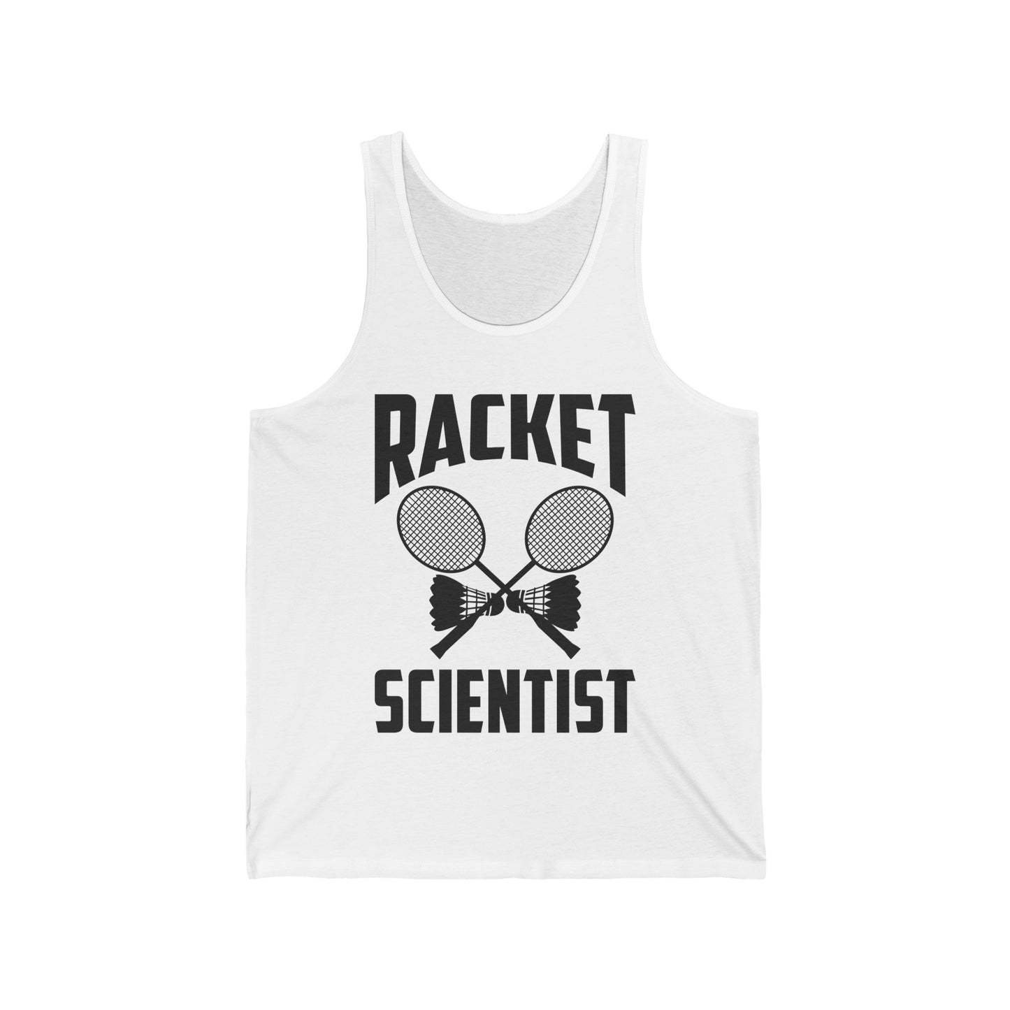 Funny Badminton Player Tank Tops Racket Scientist Badminton Gift Tank Tops for Men Women