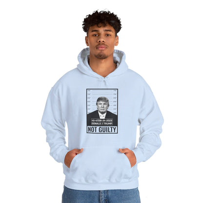 Donald Trump Police Mugshot Not Guilty President Legend 45 47 Hoodie For Men Women Hoodie