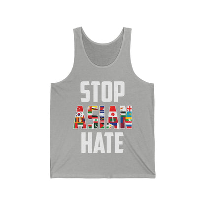 Stop Asian Hate Proud Asian American Justice Anti-Racism Equality Tank Tops