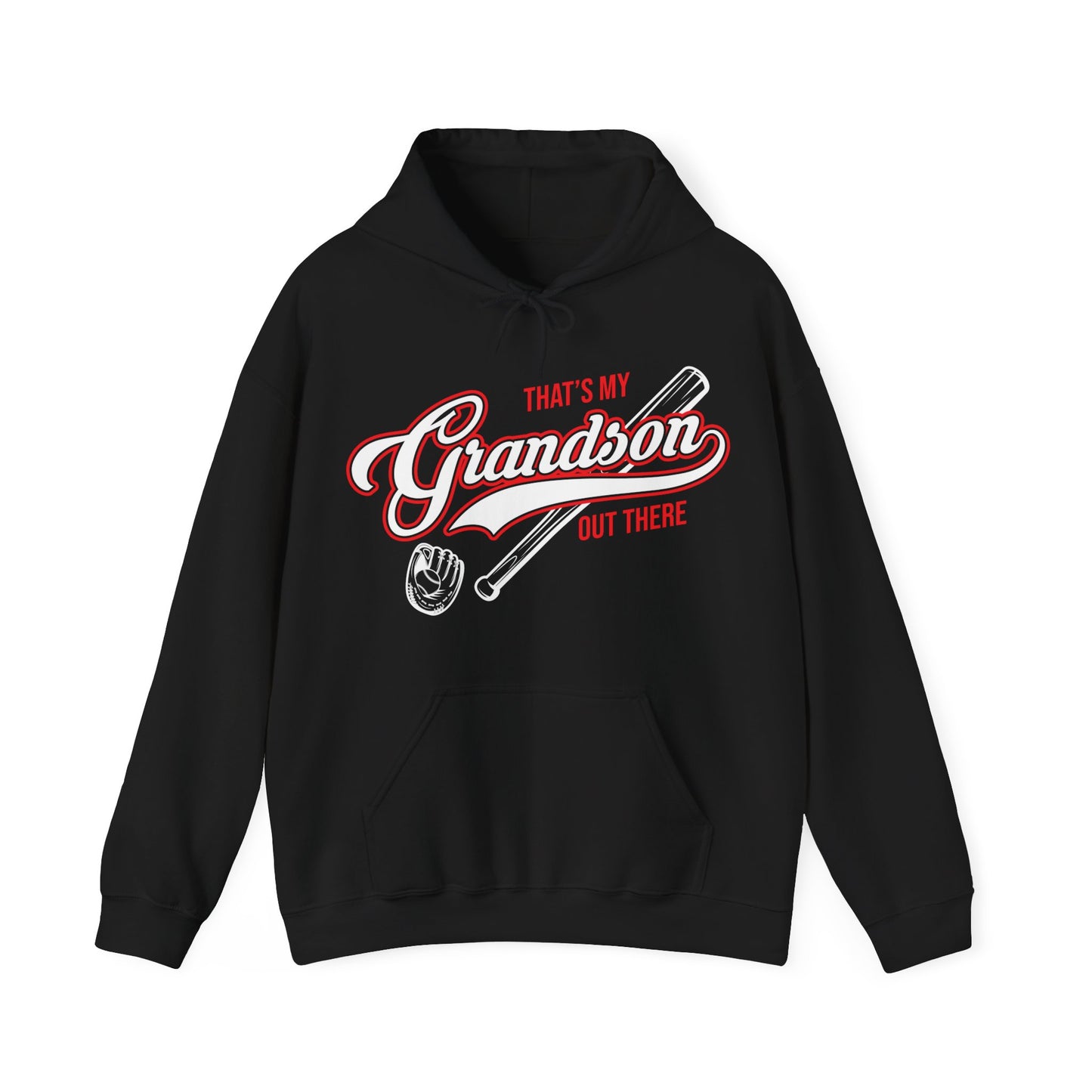 Thats My Grandson Out There Baseball Grandma Mothers Day Fathers Day Hoodie