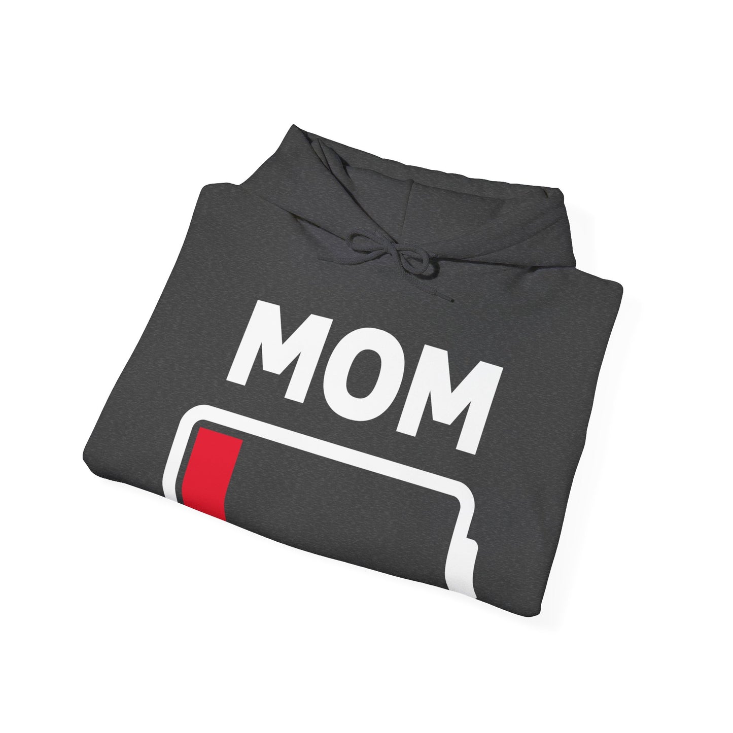 Funny Mom Tired Low Battery Mothers Day Hoodie