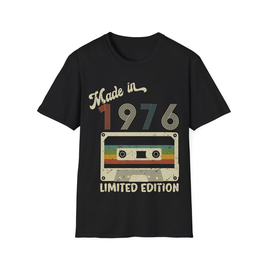 Made In 1976 Limited Edition Funny Cassette Tape Vintage T-Shirt For Men Women