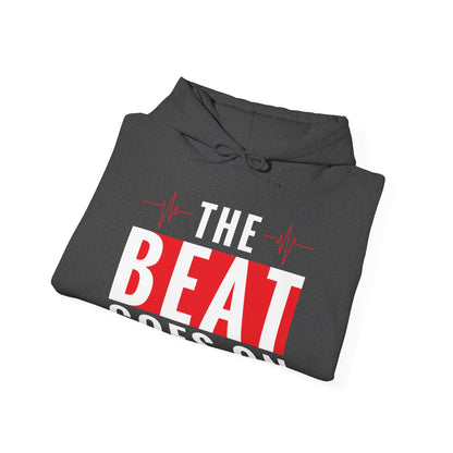 Funny Heartbeat Beat Goes On Heart Disease Awareness Hoodie For Men Women Hoodie