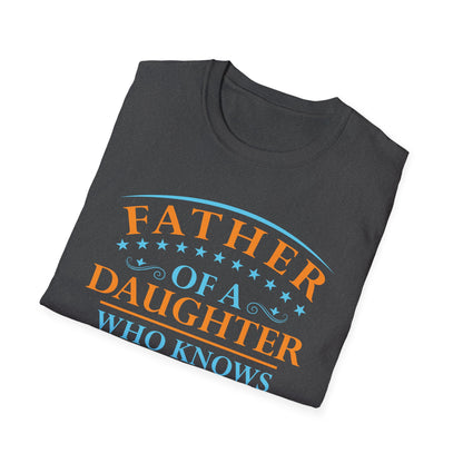 Funny Father Daughter Knows Everything Dad Fathers Day Vintage T-Shirt For Men Women T-Shirt