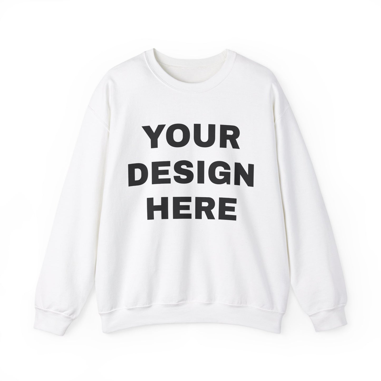 Custom Text Personalized Your Design on Unisex Heavy Blend™ Crewneck Sweatshirt