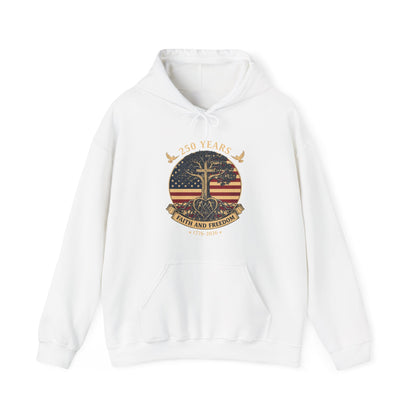 250 Years Faith and Freedom Christian USA 250th Anniversary Hoodie