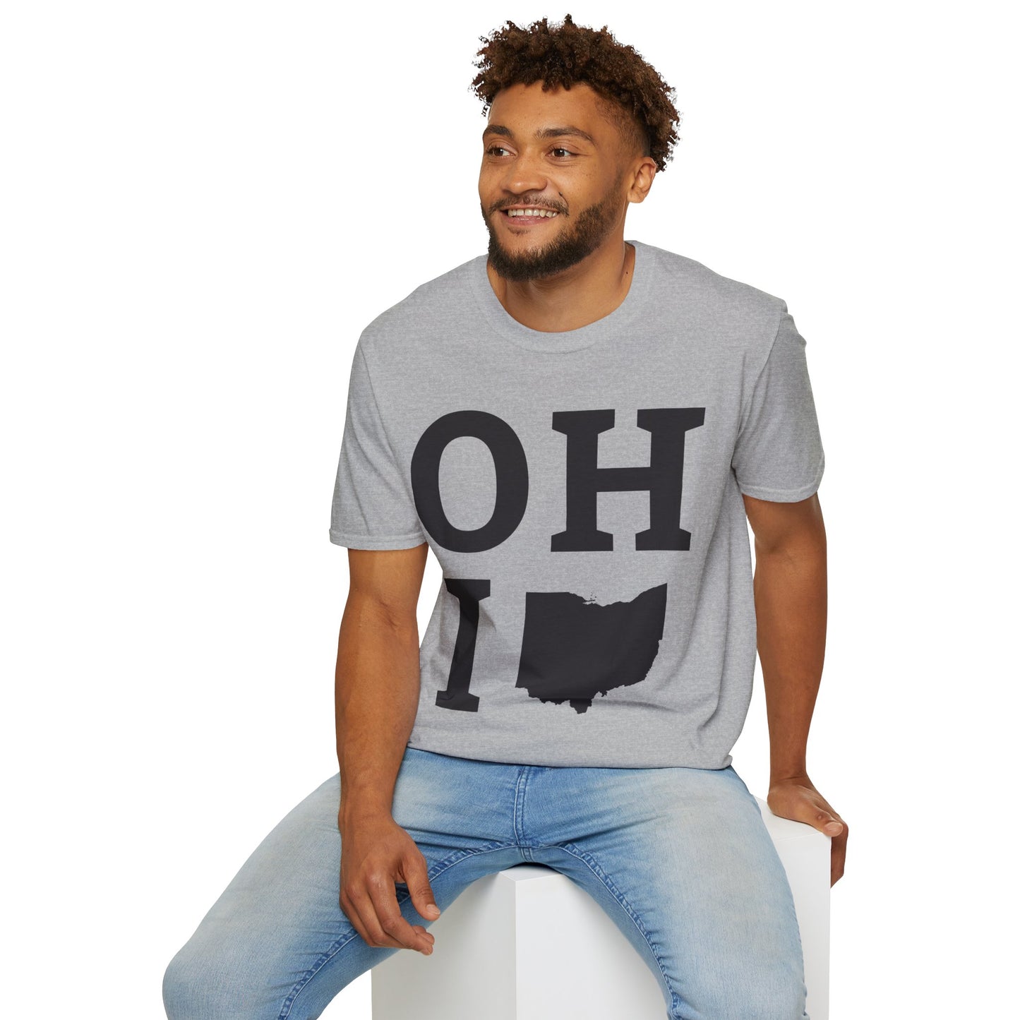 Vintage State of Ohio Flag Map Distressed T-Shirt Men Women