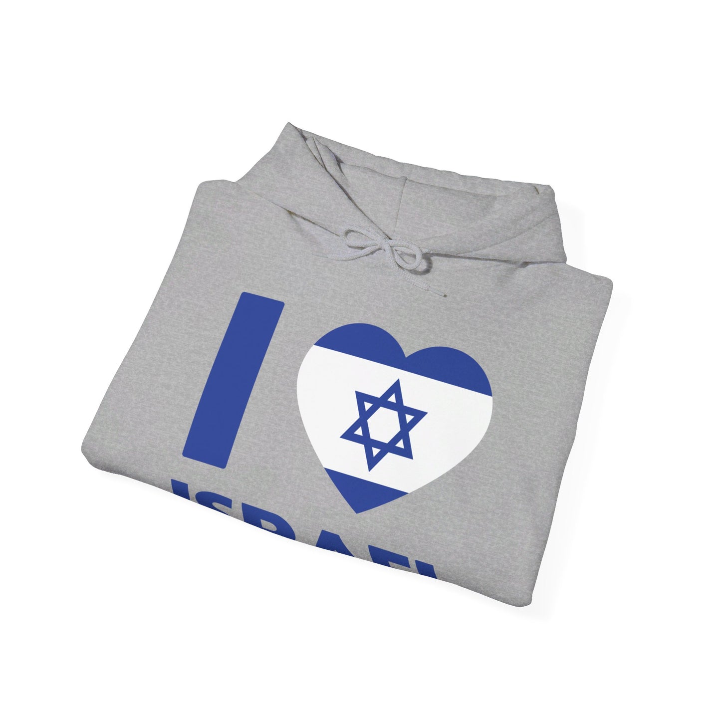 I Love Israel Flag Heart Jews Jewish Hoodie For Men Women Hoodie