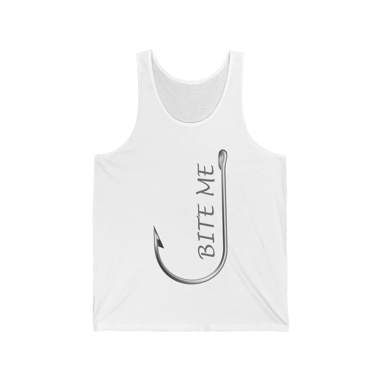 Bite Me Tank Top Funny Fisherman Fathers Day Tank Tops For Men Women