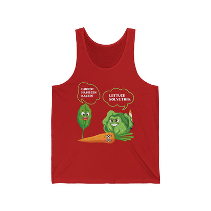 Lettuce Leaf Vegetable Funny Joke Vegetarian Vegant Tank Top For Men Women