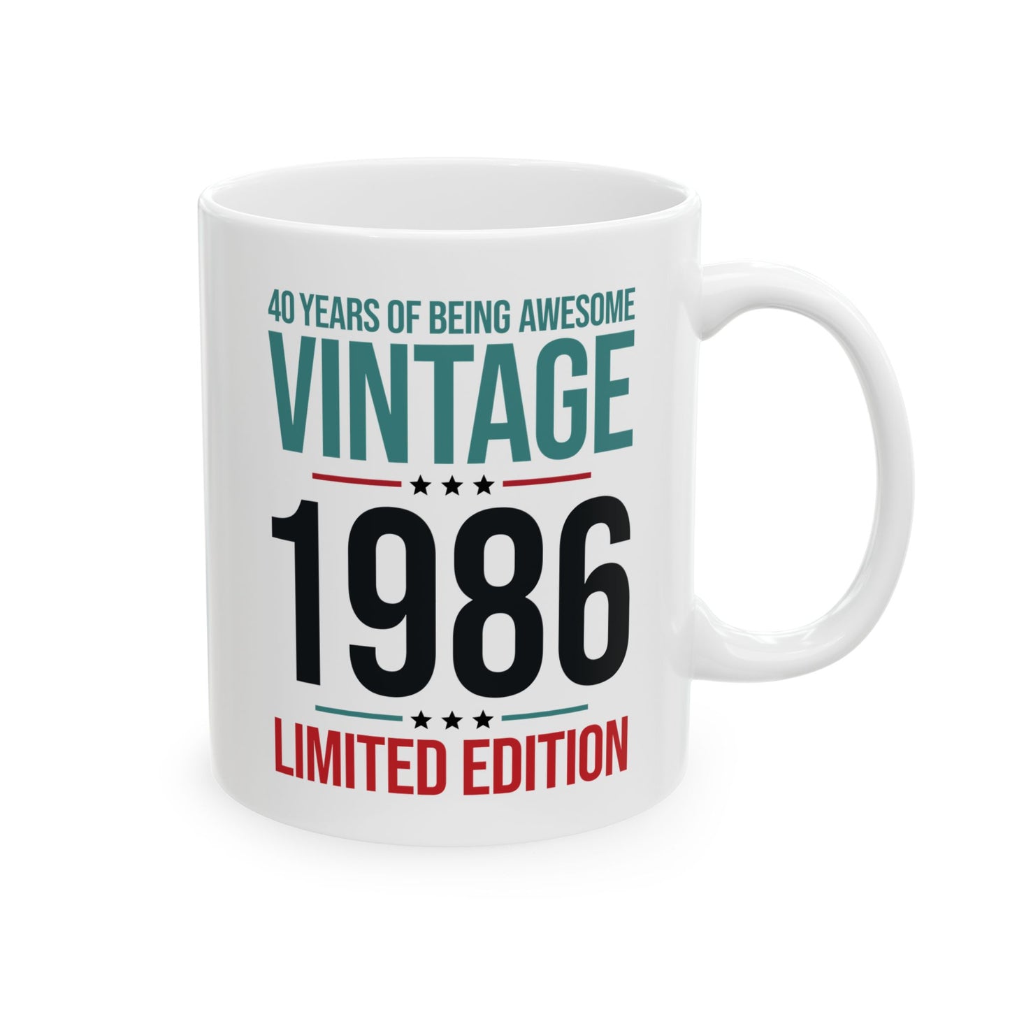 40 Year Old Gifts Vintage 1986 40 Years Awesome 40th Birthday Coffee Mug
