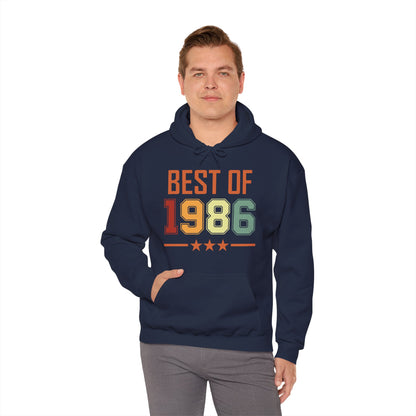 Funny Vintage Best of 1986 40 Year Old Gift 40th Birthday Hoodie For Men Women Hoodie