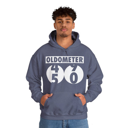 Funny Oldometer Odometer 50th Birthday Gift 50 yrs Old Joke Hoodie For Men Women Hoodie