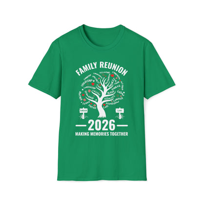 Making Memories Family Matching Group Family Reunion 2026 T-Shirt For Men Women