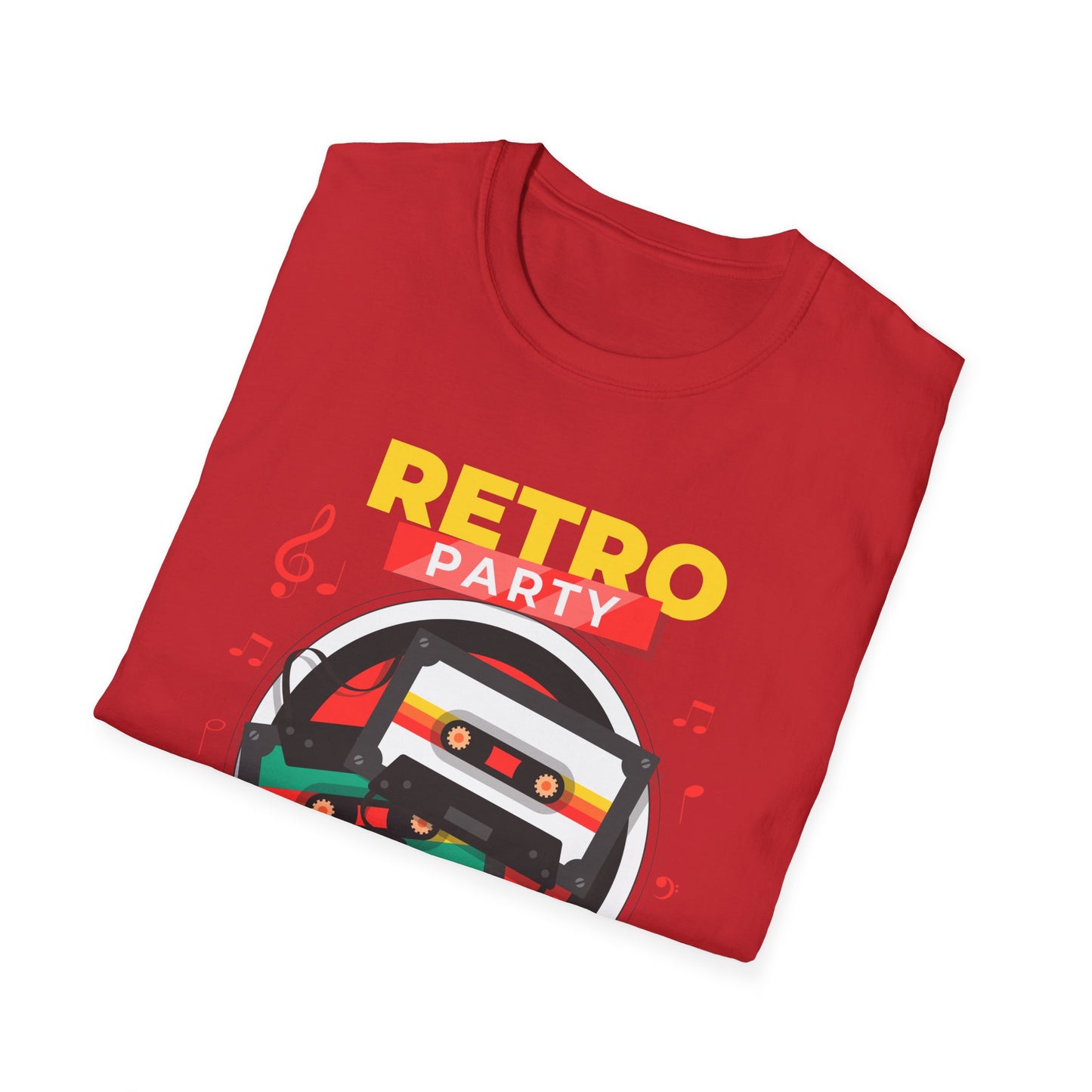 Retro Party 80's Funny Cassette Tape Vintage T-Shirt for Men Women