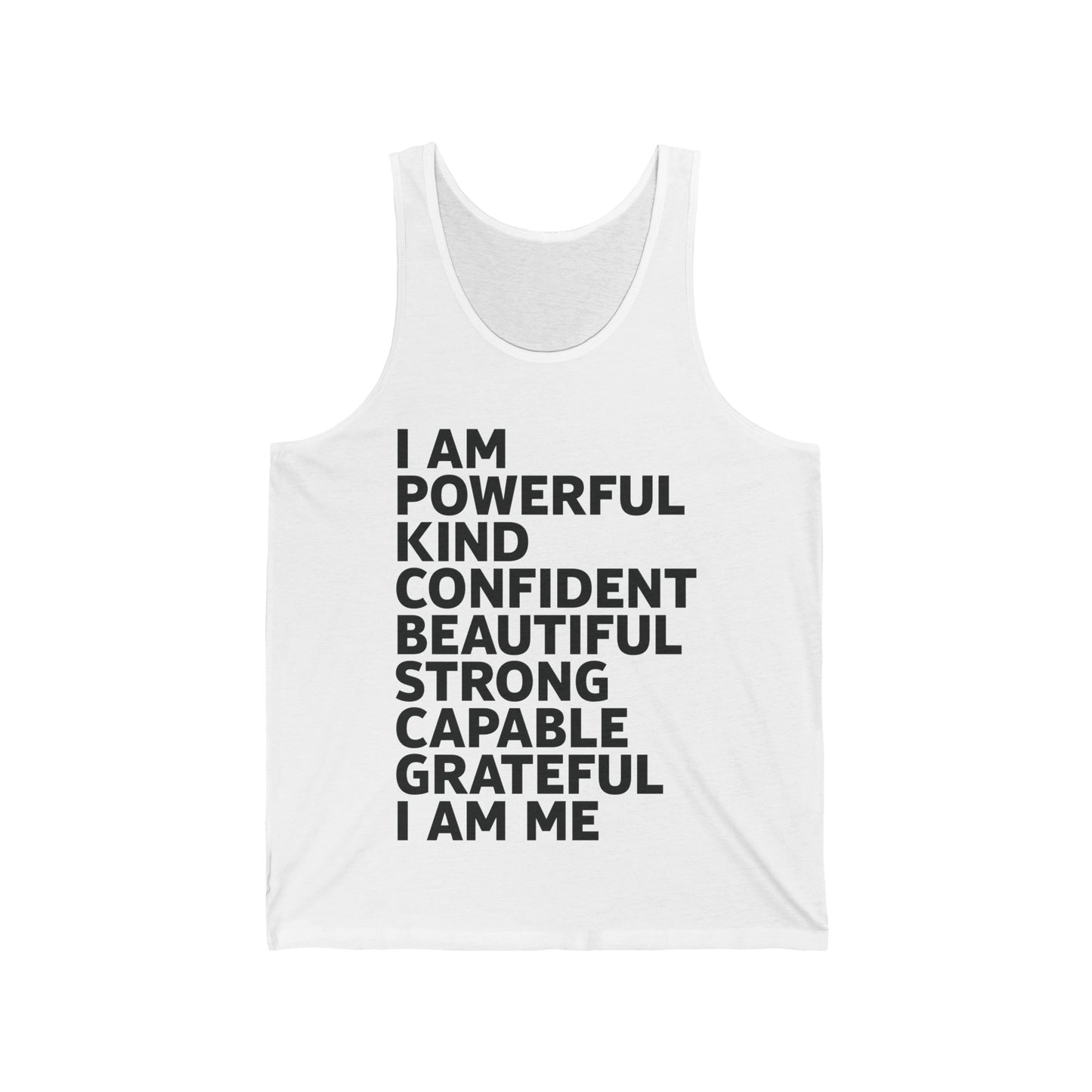 Funny I Am Powerful Kind Confident Beautiful Strong Capable Sarcastic Tank Tops