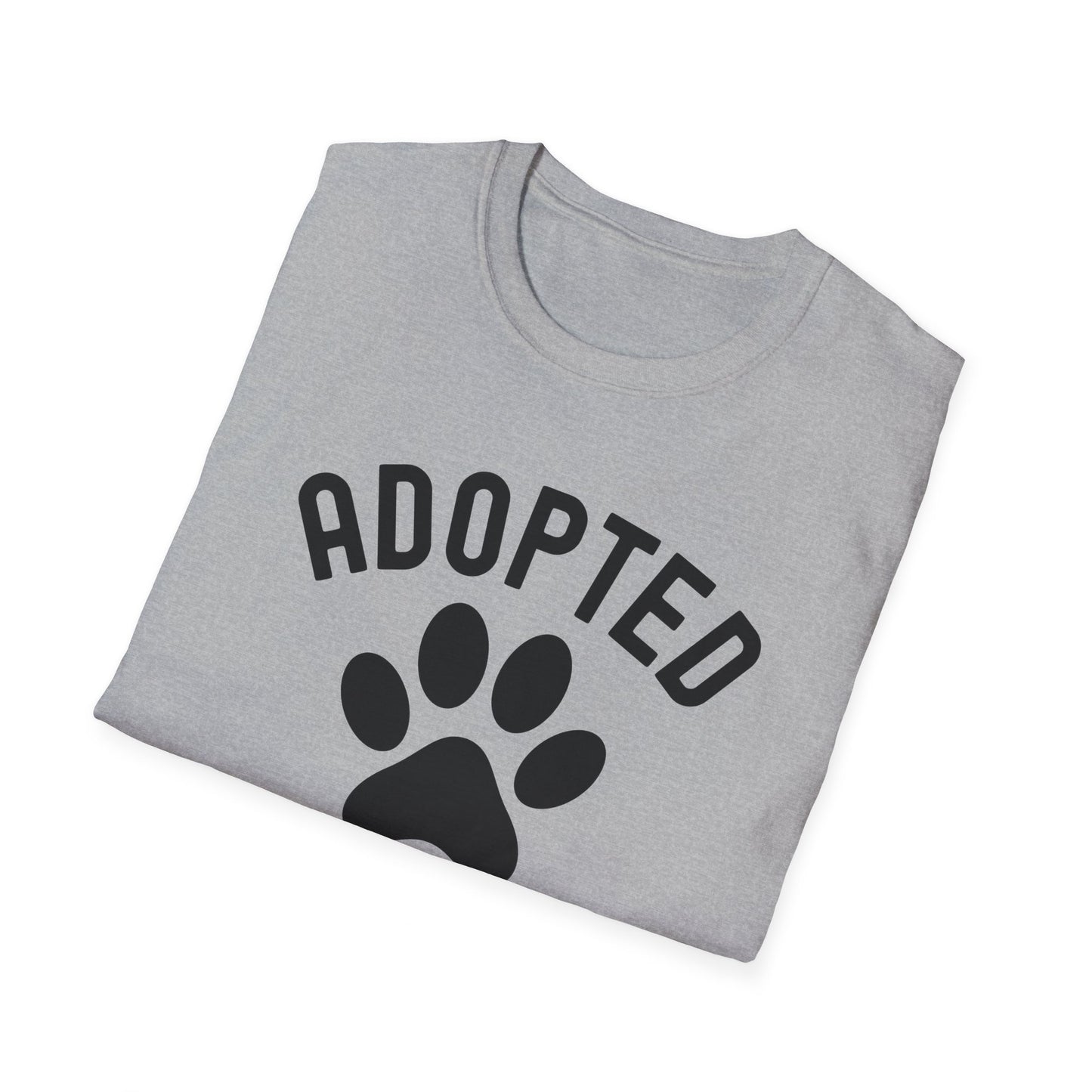 Funny Adopted Is My Favorite Breed Adopt Dog and Cat Lover T-Shirt For Men Women Travelers