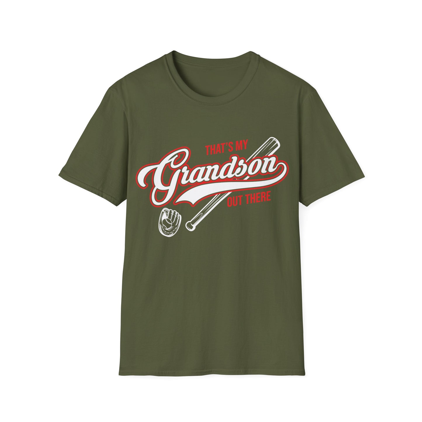 Thats My Grandson Out There Baseball Grandma Mothers Day Fathers Day T-Shirt