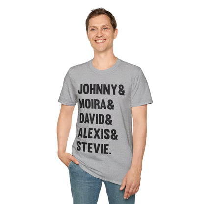 Funny Johnny Moira David Alexis And Stevie Movie TV Series T-Shirt Men Women