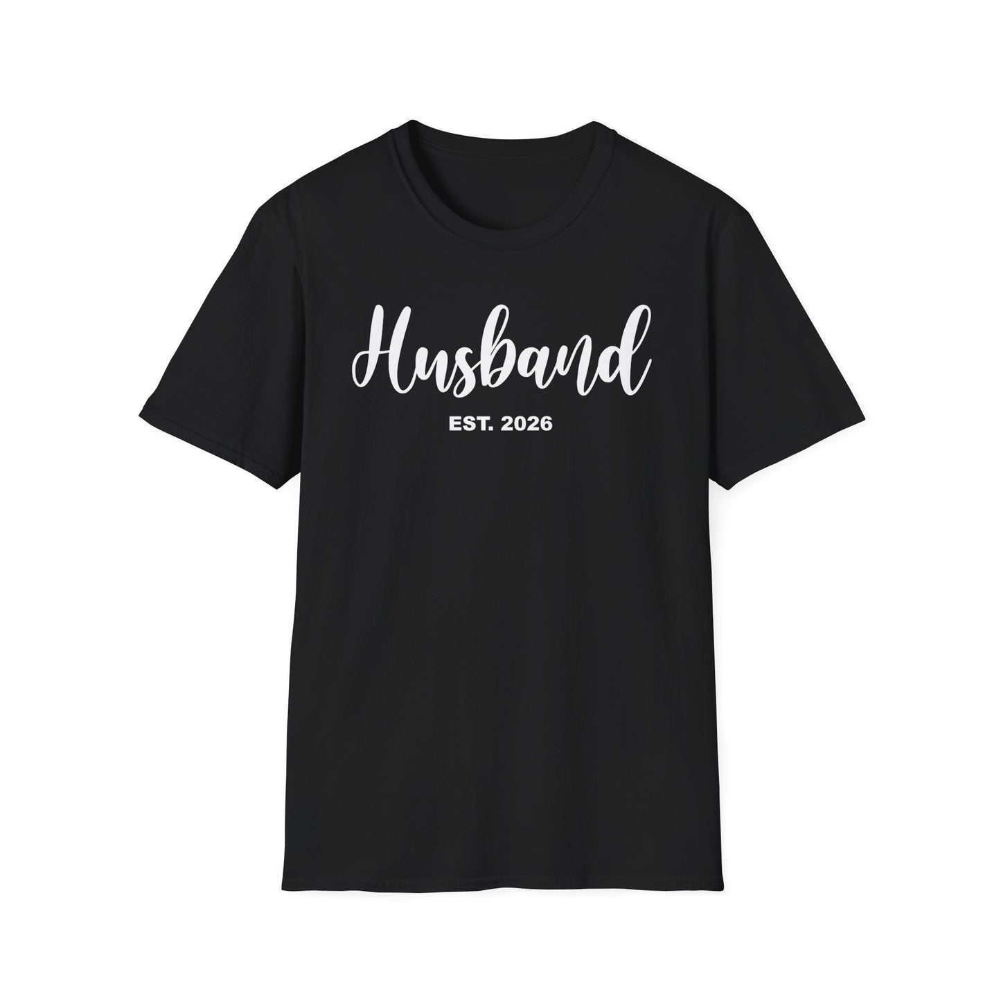 Husband Est 2026 Married Hubby Wife Honeymoon Couple Wedding T-Shirt