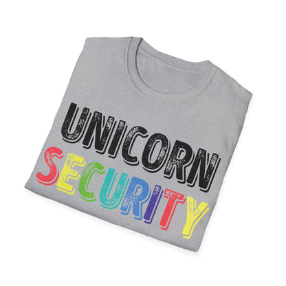 Funny Unicorn Security Costume Police T-Shirt Men Women Kids
