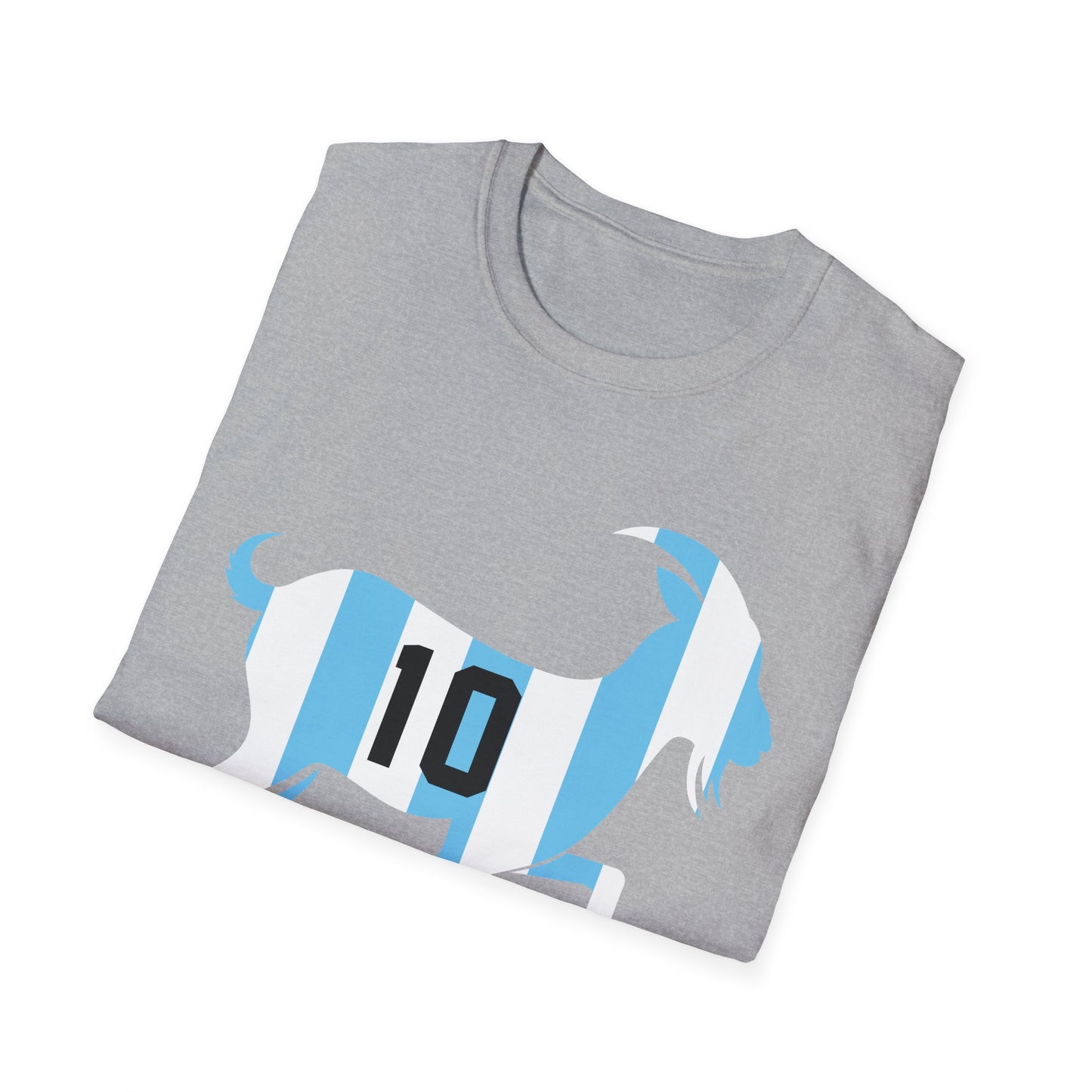 GOAT 10 Shirt for Men Women Kids  Goat Playing Football Funny Soccer T-Shirt
