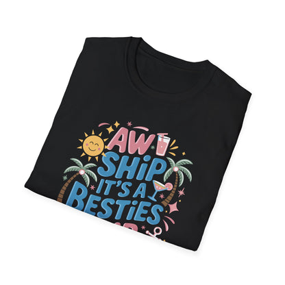 Funny Cruise Flight Friend Group Trip It's A Besties Trip 2026 T-Shirt
