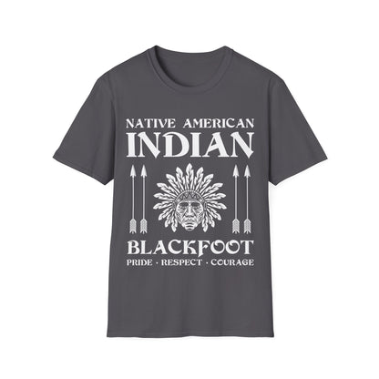 Blackfoot Native American Indian Pride Respect Courage Indigenous Tribe T-Shirt