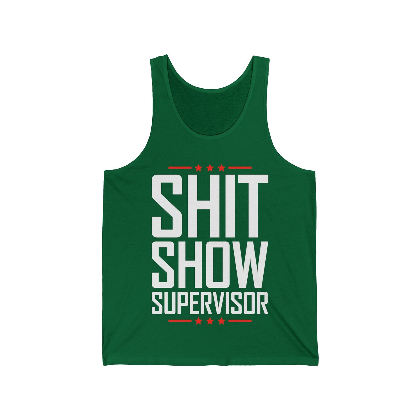 Shit Show Supervisor Retro Funny Sarcastic Adult Humor Tank Top