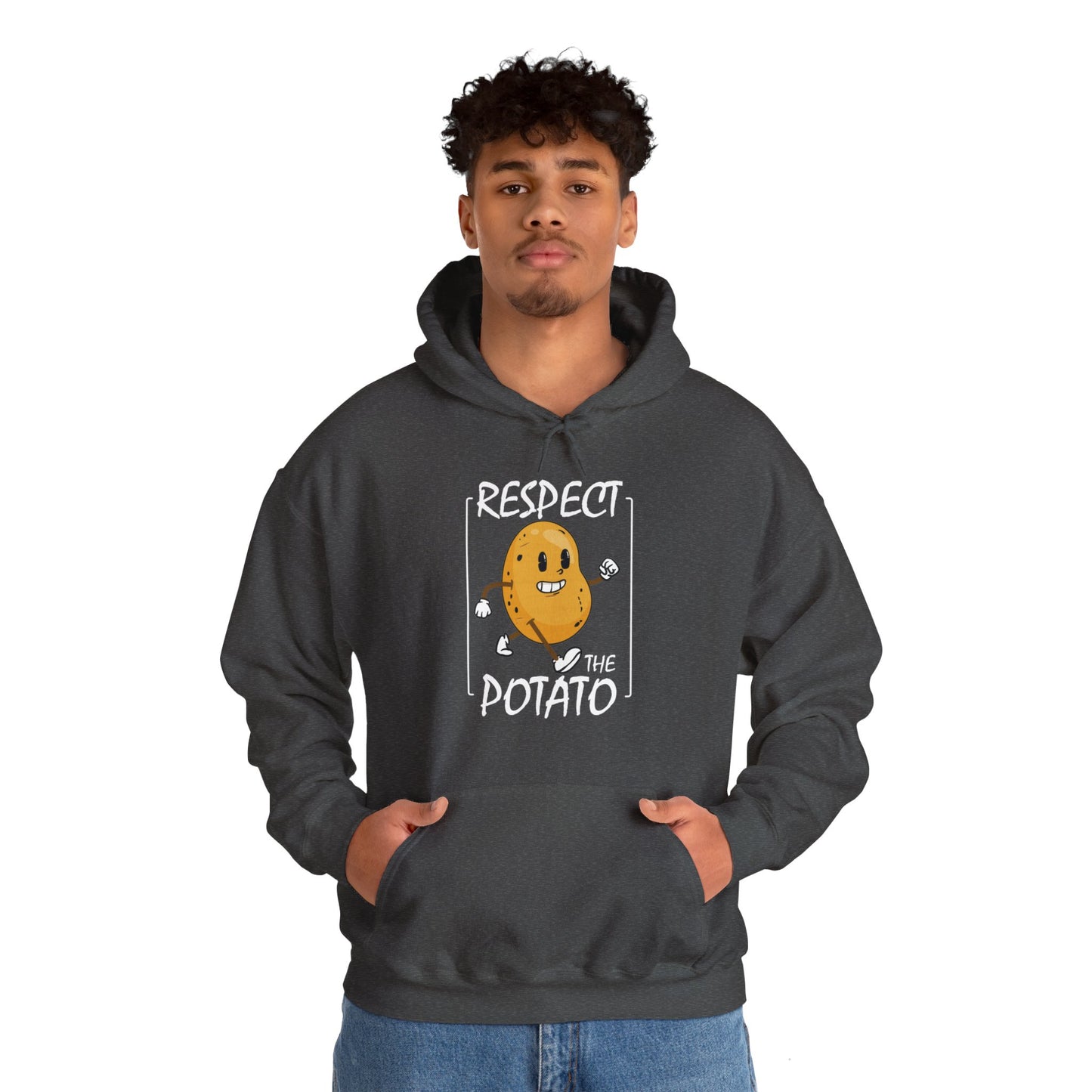 Funny Respect The Potato Gift Men Cute Root Vegetable Lovers Vegan Hoodie For Men Women Hoodie