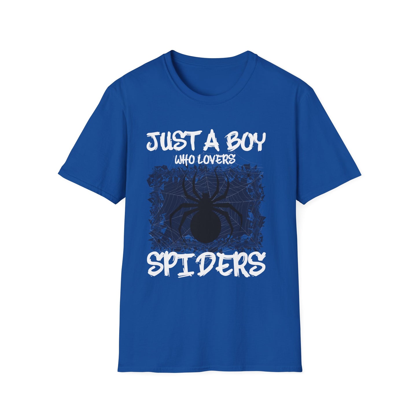 Just A Boy Who Loves Spiders Retro Spider Lover T-Shirt For Men Kids T-Shirt