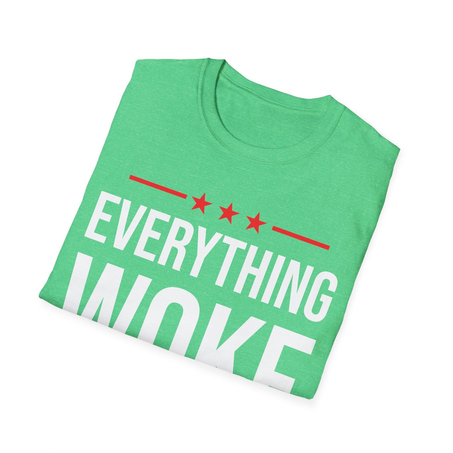 Funny Everything Woke Turns to Trump Anti Biden 45 Political T-Shirt Men Women