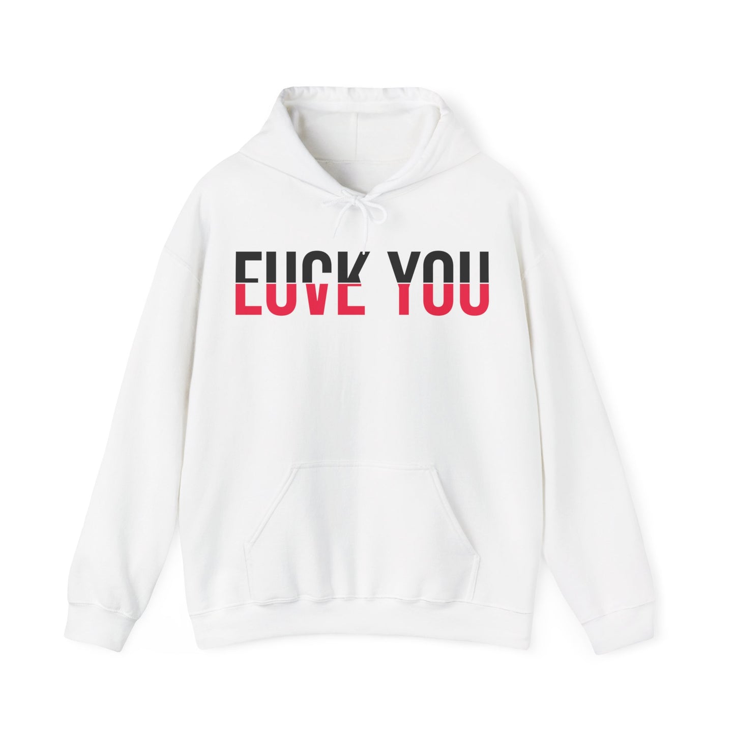 Love You Fck You Love and Hate Cross Word Hoodie For Men Women Hoodie