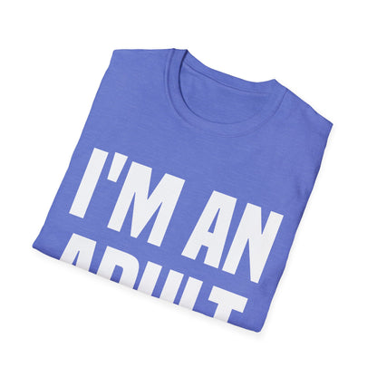 Funny I Am An Adult Technically T-Shirt 18th Birthday Tshirt Boys Girls