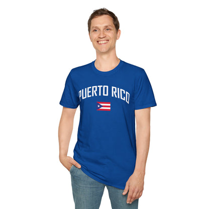 Puerto Rico Flag Retro Text T-Shirt