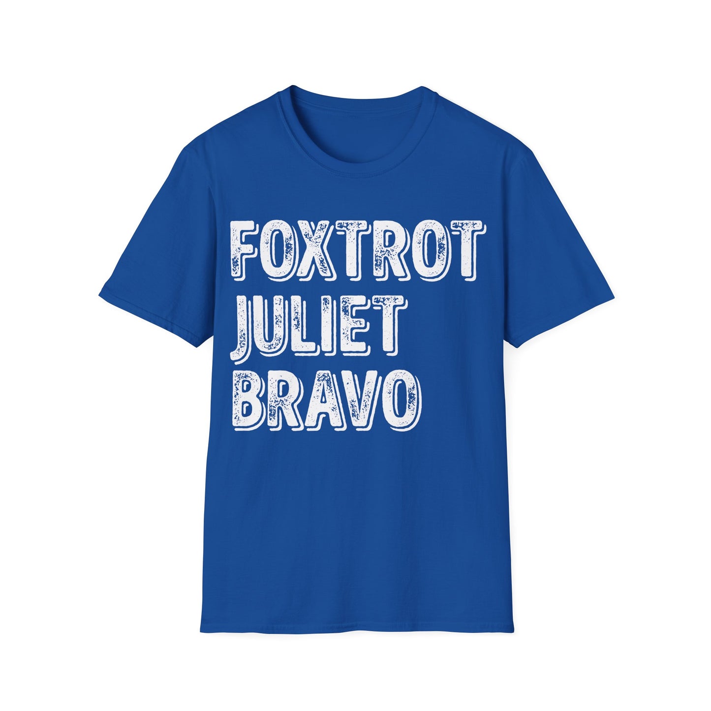 Retro Vintage Foxtrot Juliet Bravo T-Shirt For Men Women