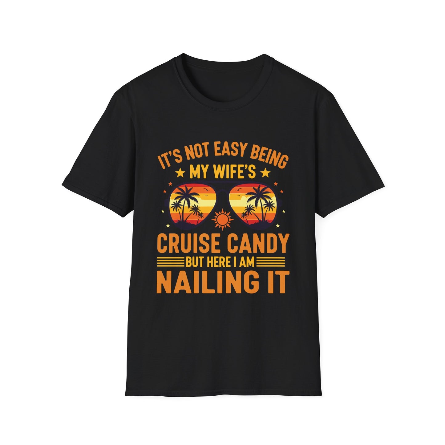 Matching Couples Cruise Men Candy Husband and Wife Cruise T-Shirt