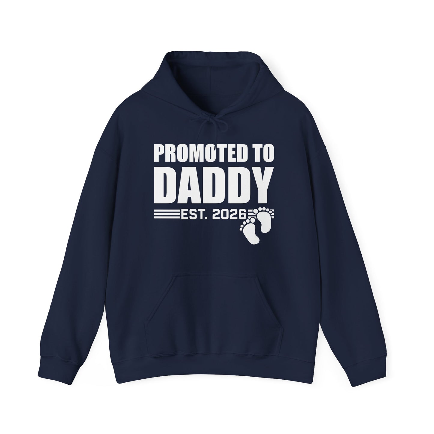 Mens Promoted To Daddy 2026 Pregnancy Announcement Gift Hoodie