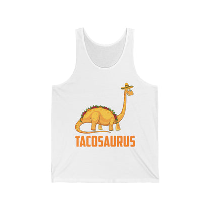 Funny Tacosaurus Cinco de Mayo Tank Top Taco Food Dinosaur Tank Tops