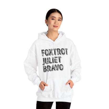 Retro Vintage Foxtrot Juliet Bravo Hoodie For Men Women