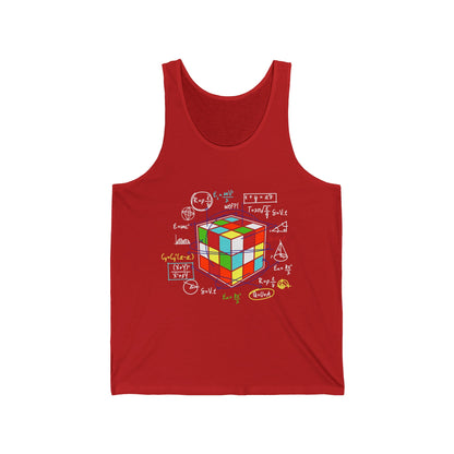 Melting Cube Speed Cubing Matemáticas Tank Tops For Men Women