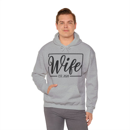 Wife Est 2024 Just Married Honeymoon Wedding Couples  Hoodie For Women Hoodie